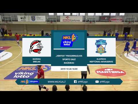 „VIKINGLOTTO-NKL“ čempionatas: Mažeikių „Ereliai“ — Klaipėdos „Neptūnas-Akvaservis“ (2019-10-26)