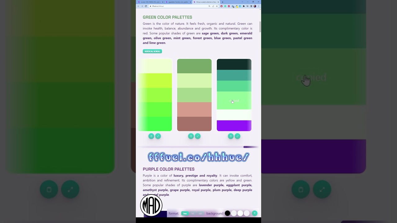 Green Color Palette Generator