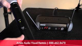 Video thumbnail for Resyncing Shure PGX Handheld Microphone.  Wireless Microphone Rentals San Francisco. by Avista Audio Visual Rentals