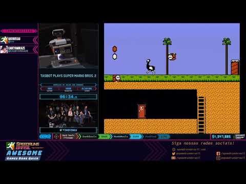 TASBot Plays Super Mario Bros. 2  - Restream PTBR AGDQ 2020