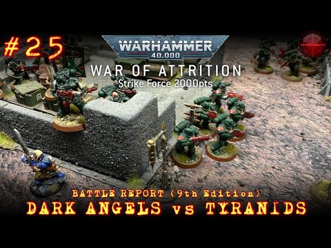 Space Marines 'Dark Angels' vs Tyranids Warhammer 40k Battle Report. Ep25 2000pts Warhammer 40k