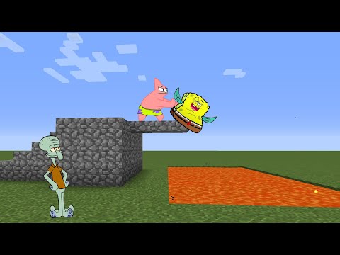 Don't jump on that lava SpongeBob