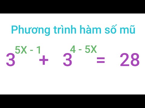phương trình hay |dùng phương pháp này | toán học - phương trình mũ