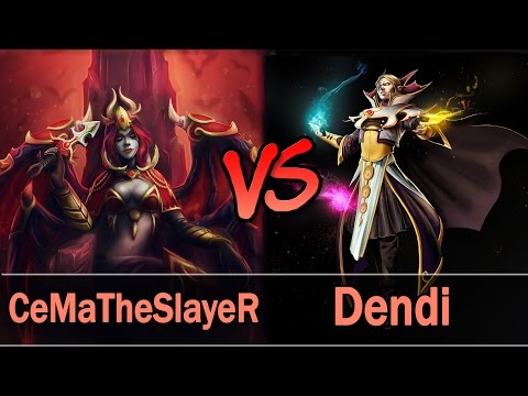 Dota 2 - CeMaTheSlayeR as QOP vs Dendi as Invoker  | Ranked Match
