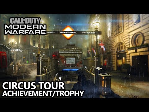 Call of Duty Modern Warfare - Circus Tour Achievement/Trophy Guide - Get a Kill in 4 Places