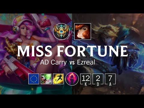 Miss Fortune ADC vs Ezreal - EUW Challenger Patch 8.23