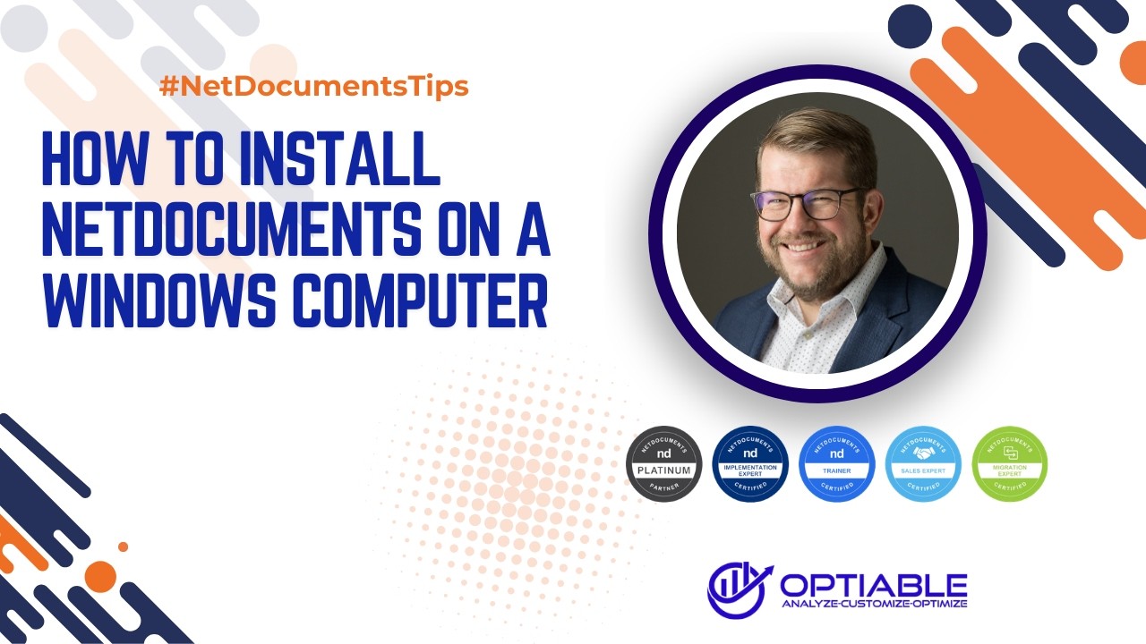 How to Install NetDocuments on a Windows Computer