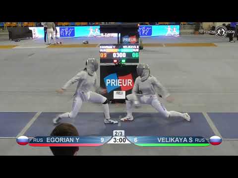 2019 xxx T32 01 F S Individual Orleans FRA WC BLUE VELIKAYA Sofya RUS   vs EGORIAN Yana   RUS
