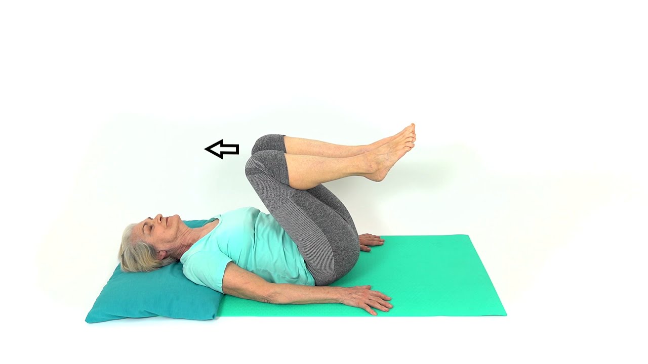 Leg Lift with Bent Knees - YouTube