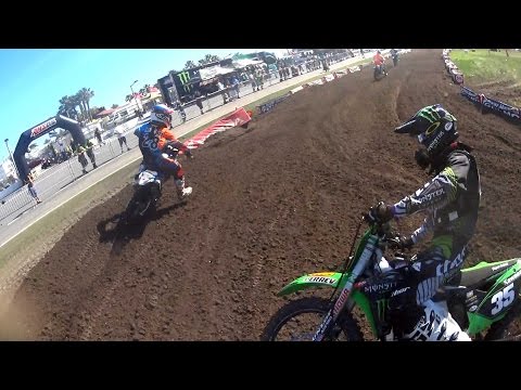 Austin Forkner & Joey Crown battle at Daytona SX - Sony Action Cam