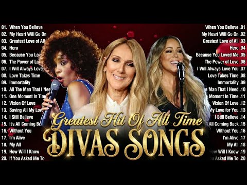 Whitney Houston, Mariah Carey, Celine Dion 💖 Greatest Hits Full Live Best of World Divas