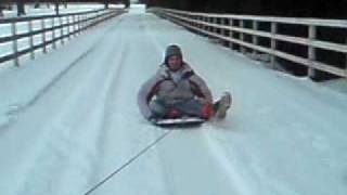 Funny Video ,snow sliding