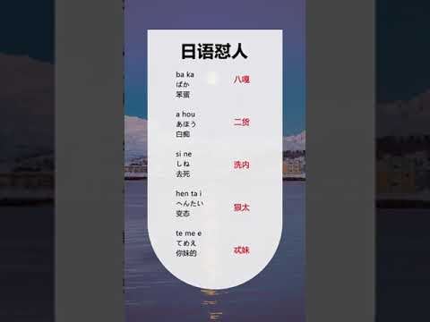 431 日本不良少年专用的五句日语骂人#涨知识 #日语