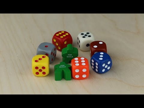 D6, 16mm, Rounded, Orange Opaque video