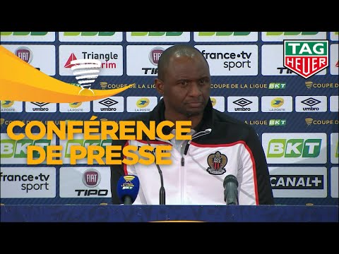 Conférence de presse OGC Nice - EA Guingamp ( 0-0 1 tab à 3 ) (1/8 de finale)  / 2018-19