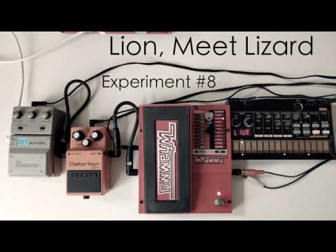 Experiment #8: Volca Beats + ambient guitar (EHX memory man, Strymon BlueSky)
