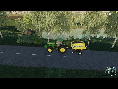 FS19 Timelapse #2 - Plowing and baling!