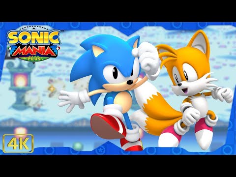 Sonic Mania Plus ⁴ᴷ Full Playthrough (All Chaos Emeralds, Sonic & Tails gameplay)