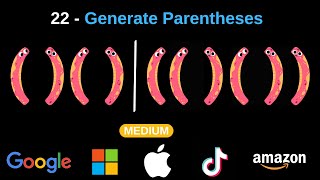 YouTube video 'Leetcode - 22 Generate Parentheses (Medium) in Java,Python'