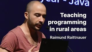Teaching programming in rural areas using FOSS