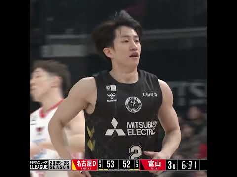 成功率は驚異の77.8％😱 #齋藤拓実 IGアリーナに3Pシュートの雨を降らせる☔