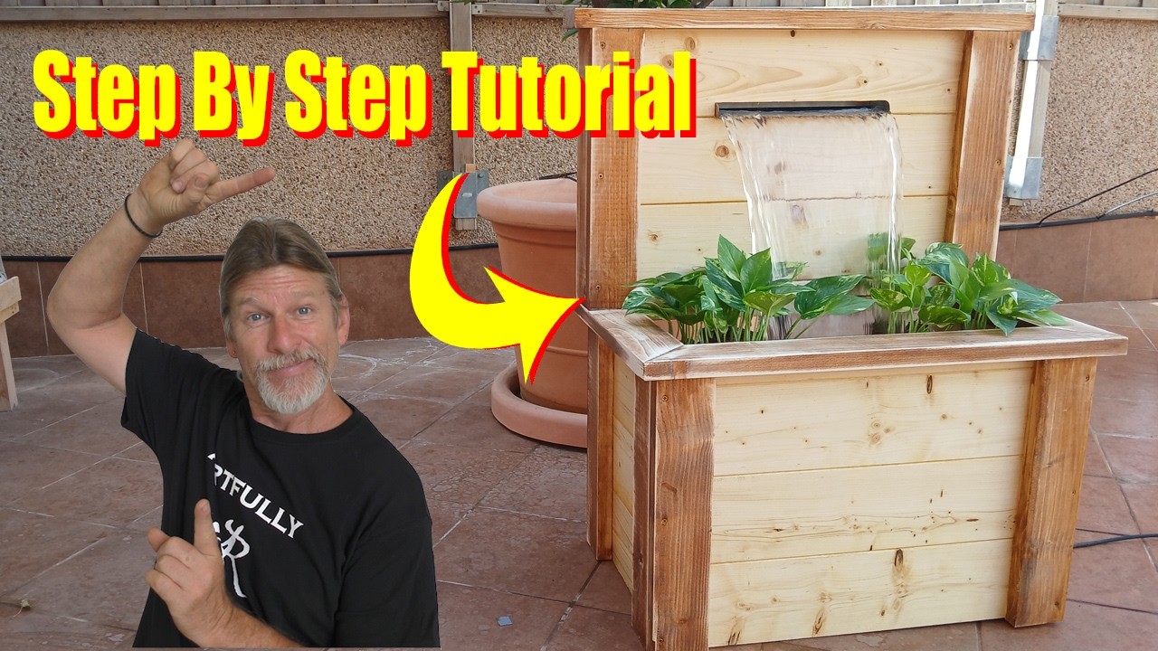 How to Build A Backyard Water Fountain - Step By Step Tutorial