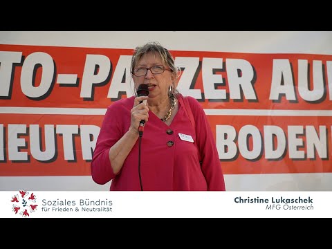 Neutralitätswache: Beitrag von Christine Lukaschek von MFG Österreich.