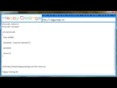 A Simple String Copy C Code Example
