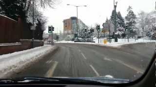 preview picture of video 'Driving Through Snow filled Solihull'