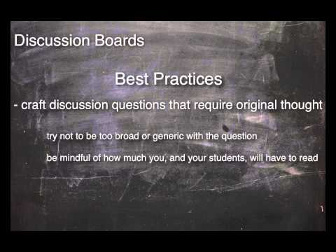 MiSPP Faculty Moodle Tutorials: Discussion Boards- Part 1