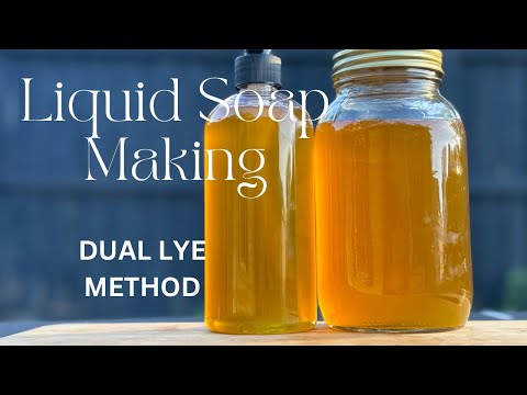 LIQUID SOAP MAKING (DUAL LYE & VEGETABLE GLYCERIN METHOD)