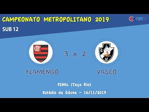 FLAMENGO 3 X 2 VASCO (Metropolitano 2019) - SUB 12 - FINAL