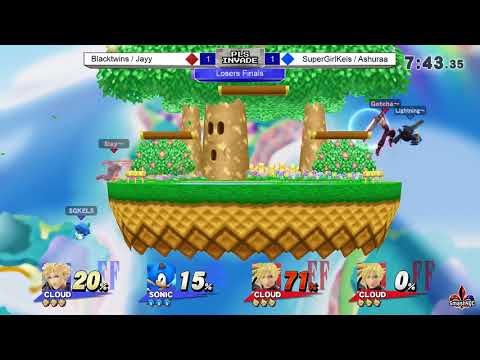 Pls Invade - Blacktwins/Jayy [Red] vs. SuperGirlKels/Ashuraa [Blue] - Losers Finals