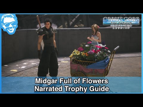 Midgar Full of Flowers - Narrated Trophy Guide - Crisis Core Final Fantasy VII REUNION [4k]