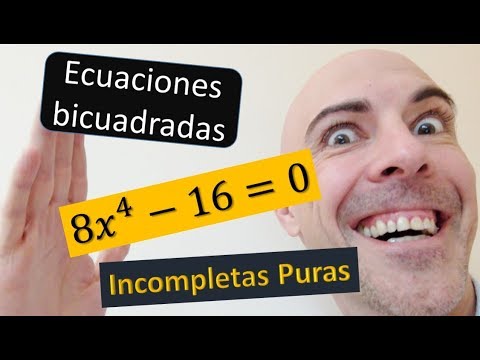 ▷ Cómo resolver ecuaciones bicuadradas incompletas puras. Ejercicio resuelto. Curso 2018-2019