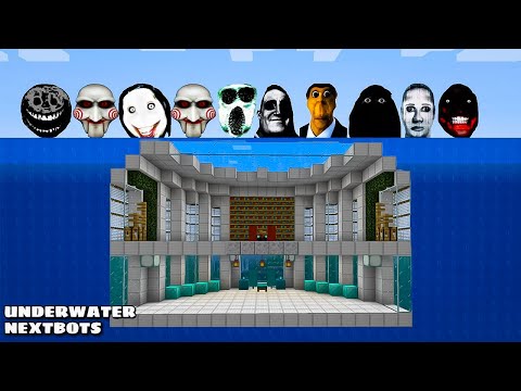 SURVIVAL UNDERWATER BASE WITH 100 NEXTBOTS in Minecraft - Gameplay - Coffin Meme