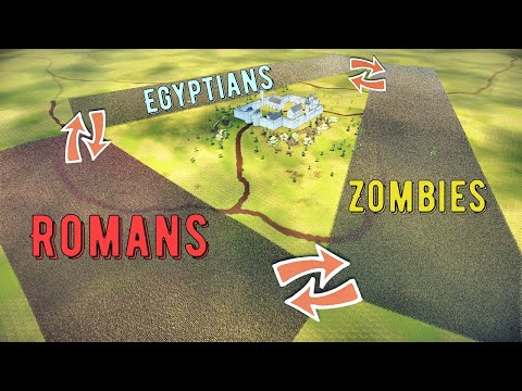 Battle For Castle: Roman Soldiers - Egyptian Warriors - Zombies - UEBS 2