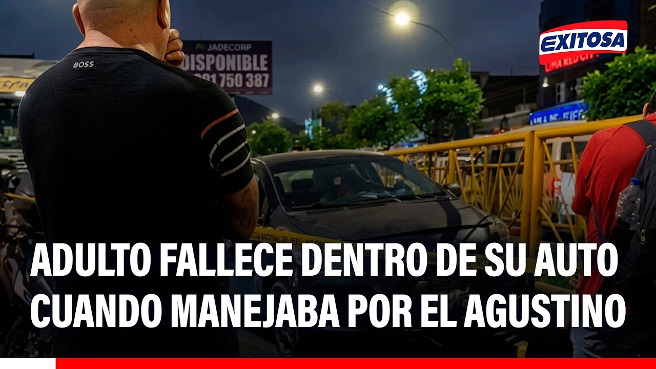 🔴🔵 Hombre pierde la vida al volante en El Agustino: habría sufrido un paro cardiaco
