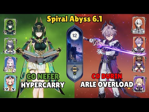 C0 Durin Arle Overload x C0 Neffer Hypercarry - Abyss 6.1  | Genshin Impact