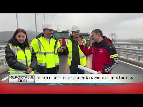 REPORTAJUL ZILEI 10 12 2025  SE FAC TESTELE DE REZISTENȚĂ LA PODUL PESTE RÂUL TISA