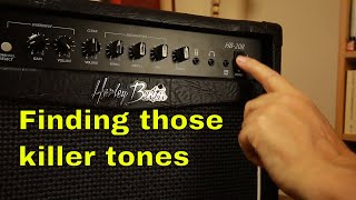 Video thumbnail for Harley Benton HB-20R Amp Demo How to Use an Amp to Find Your Sound by molometer