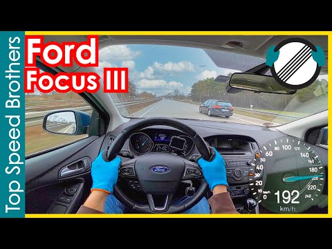 Ford Focus III 1.0 EcoBoost (2018) AUTOBAHN POV TOP SPEED 🚀 #TopSpeedBrothers