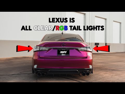 2014-2020 Lexus IS ALL CLEAR / RGB Aftermarket Tail Lights