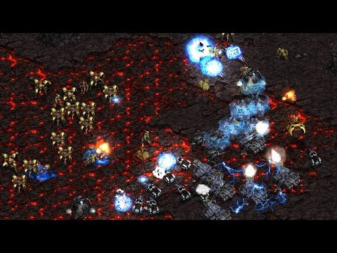 Flash (T) v Free (P) on Ashworld - StarCraft  - Brood War REMASTERED