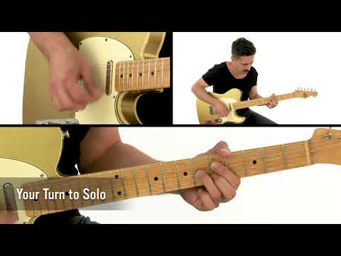🎸 Texas Blues Guitar Lesson - Shuffle in A: Let's Trade Solos - Corey Congilio
