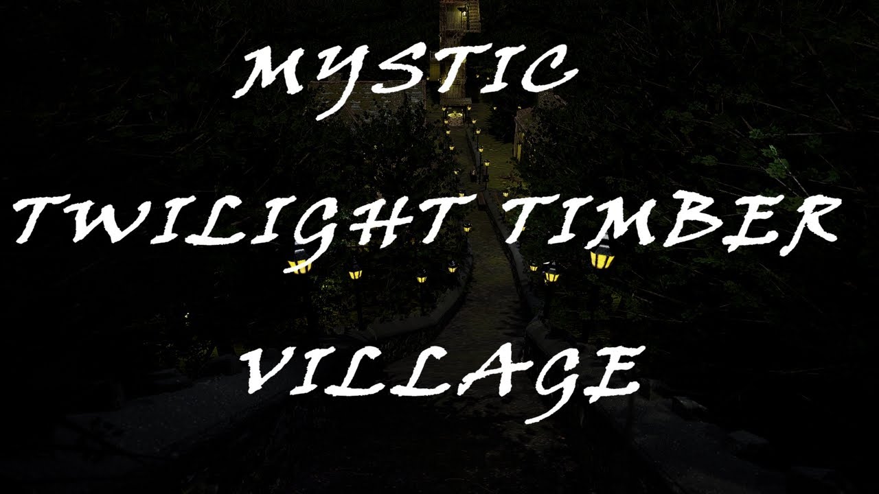 Mystic Twilight Timber Village A Breathtaking Fantasy Village Environment 3D Model