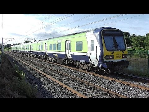 2 x IE 8100 Dart + IE 29000 Class Commuter Trains - Booterstown, Dublin