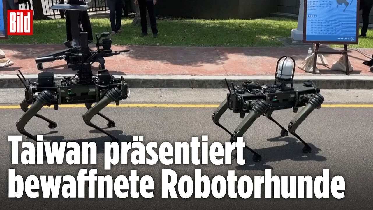 Taiwan: Bewaffnete Roboterhunde vorgestellt – Militär setzt auf KI-Maschinen