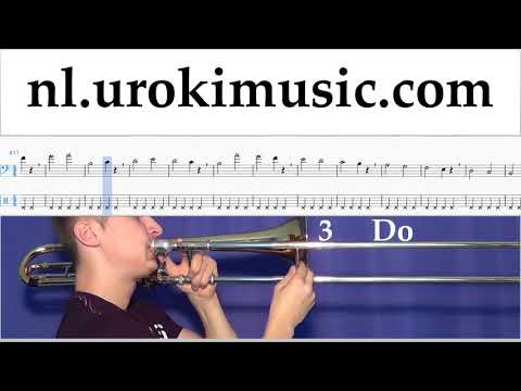 Trombone Leren Spelen Dua Lipa - New Rules Tablatura Deel#1 oefeningen um-i799