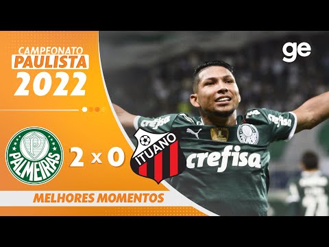 PALMEIRAS 2 X 0 ITUANO | MELHORES MOMENTOS | QUARTAS DE FINAL PAULISTA 2022 | ge.globo